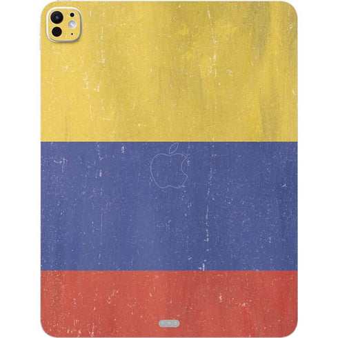 Colombia Flag Distressed iPad Pro 13in M4 (2024) Skin